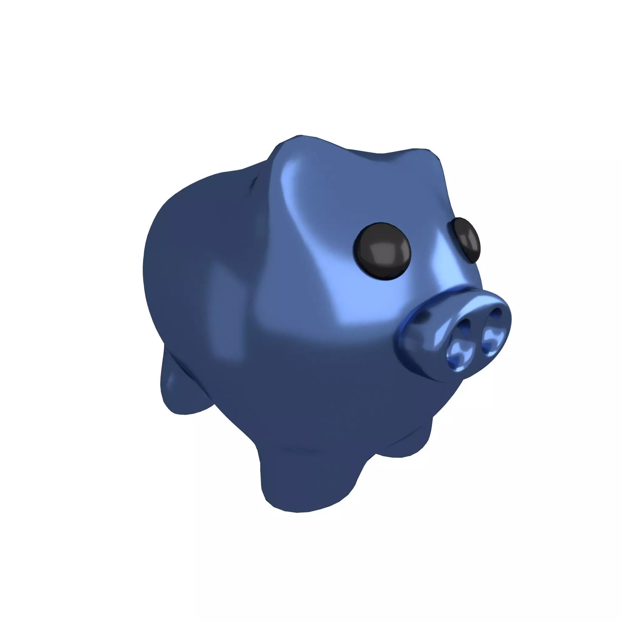 Piggy Bank V1 009 Low-poly 3D model_0