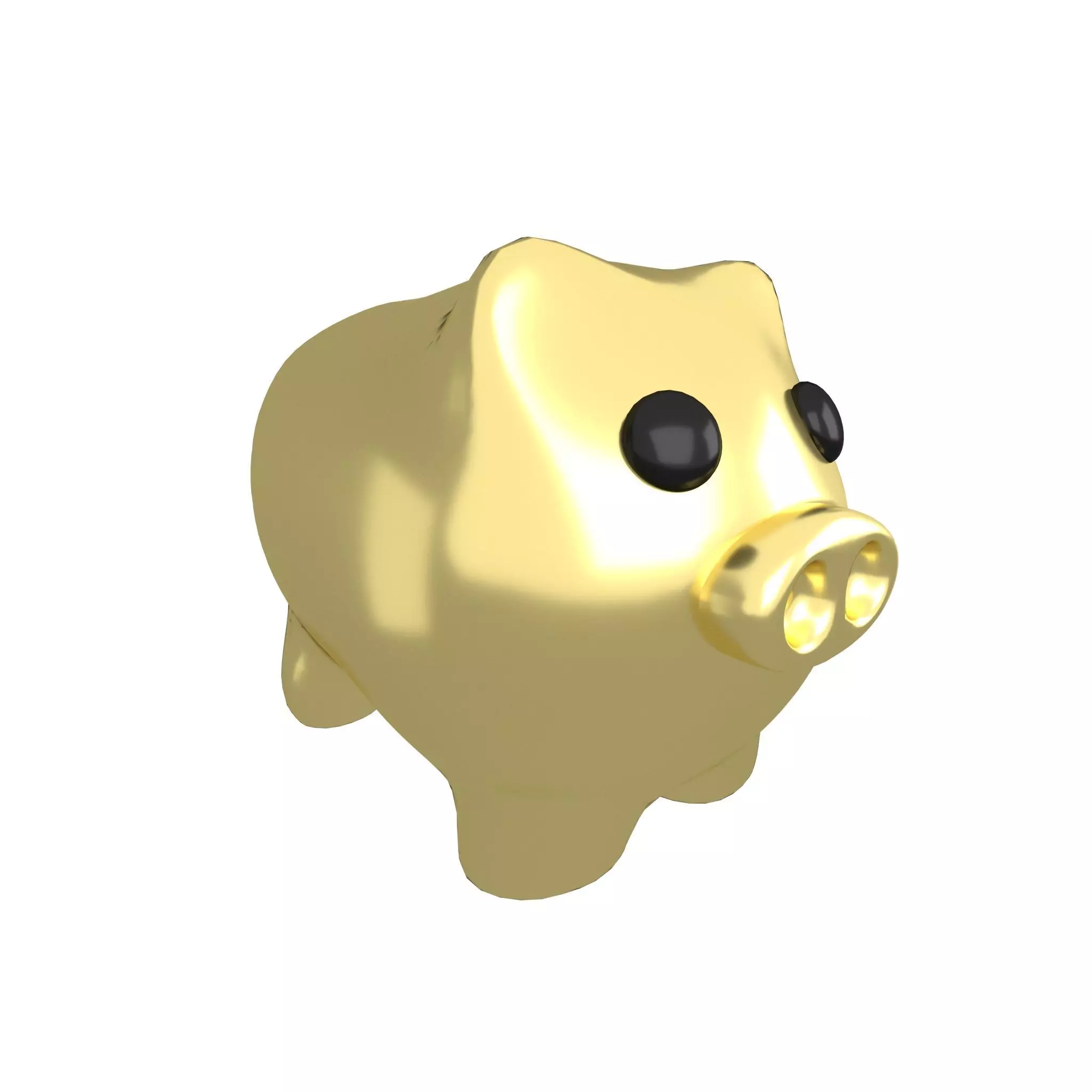 Piggy Bank V1 010 Low-poly 3D model_0