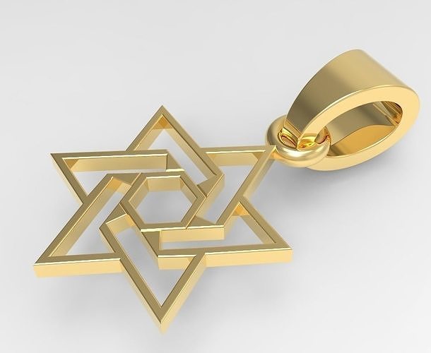 Jewish star 3D print model