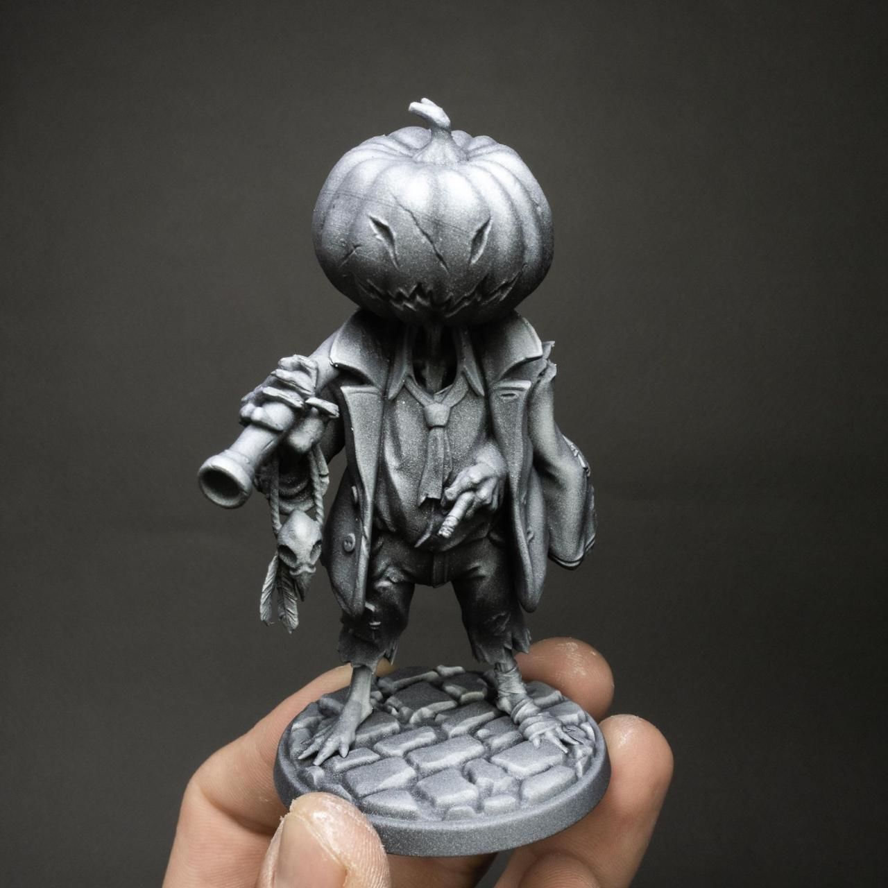 Pumpkin Scarecrow 32mm - 75mm scale 3D print model_2