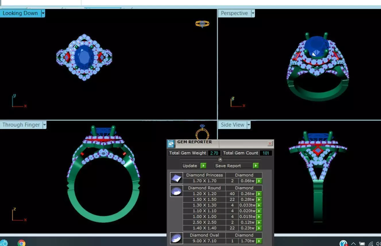 Diamond Ring 3dmodel  3D model_0