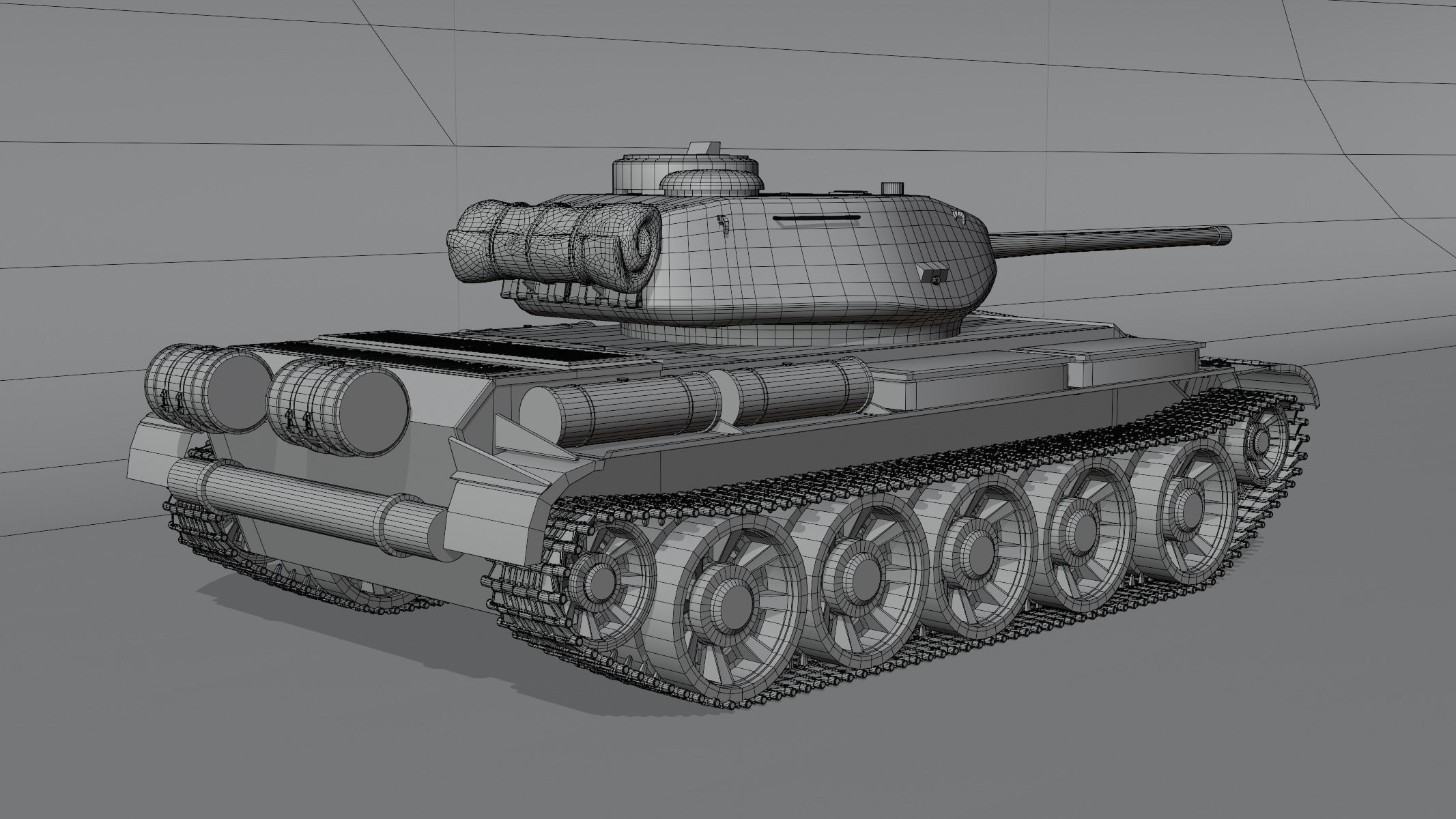 T-44-85 Medium Tank 3D model_8