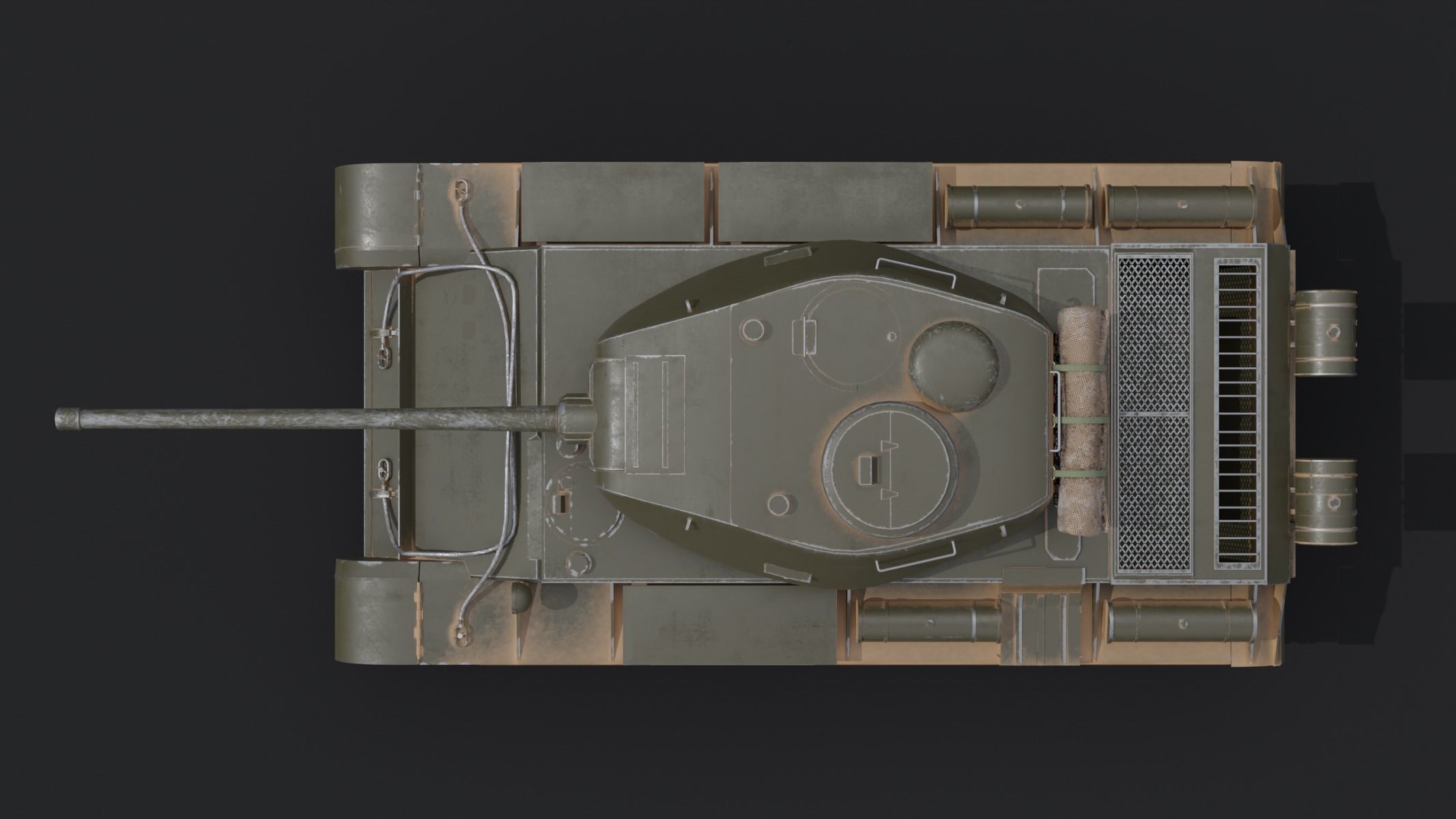T-44-85 Medium Tank 3D model_4