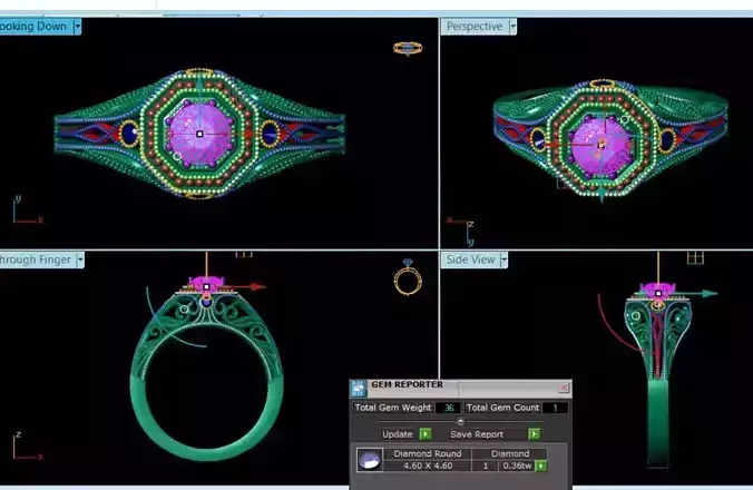 Diamond Ring 3dmodel 