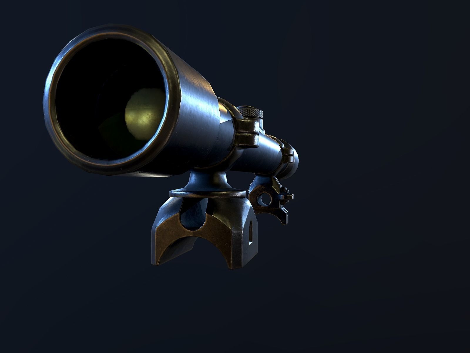 Mauser 98k WW2 german Rifle Kar98k PBR Low-poly 3D model_19