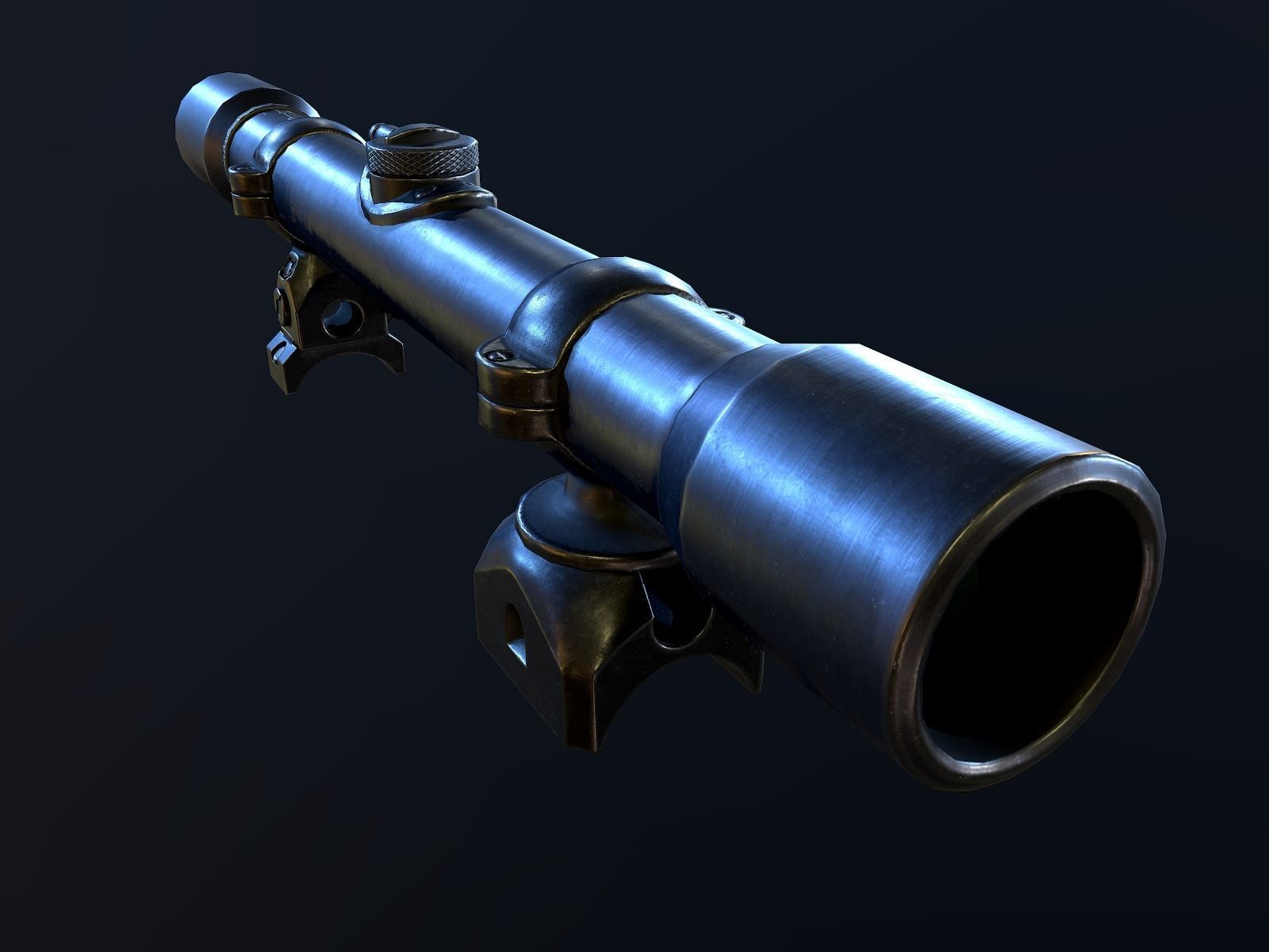 Mauser 98k WW2 german Rifle Kar98k PBR Low-poly 3D model_18