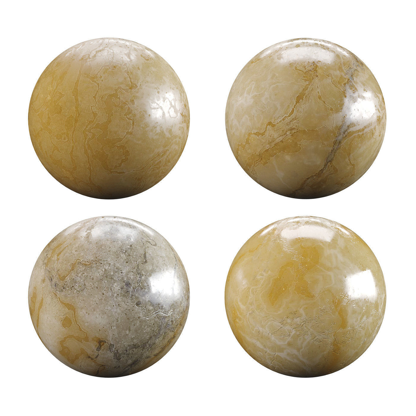 Orange Siena Marble Texture PBR Vray Corona 400 x 400 cm Texture_1