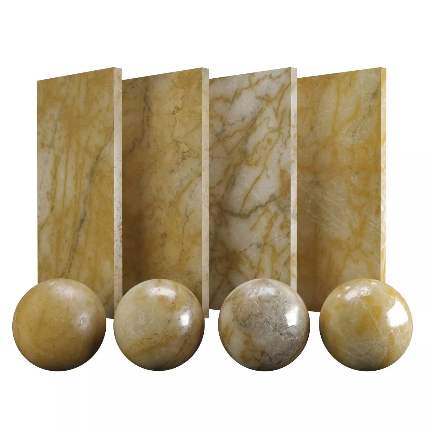 Orange Siena Marble Texture PBR Vray Corona 400 x 400 cm Texture_0