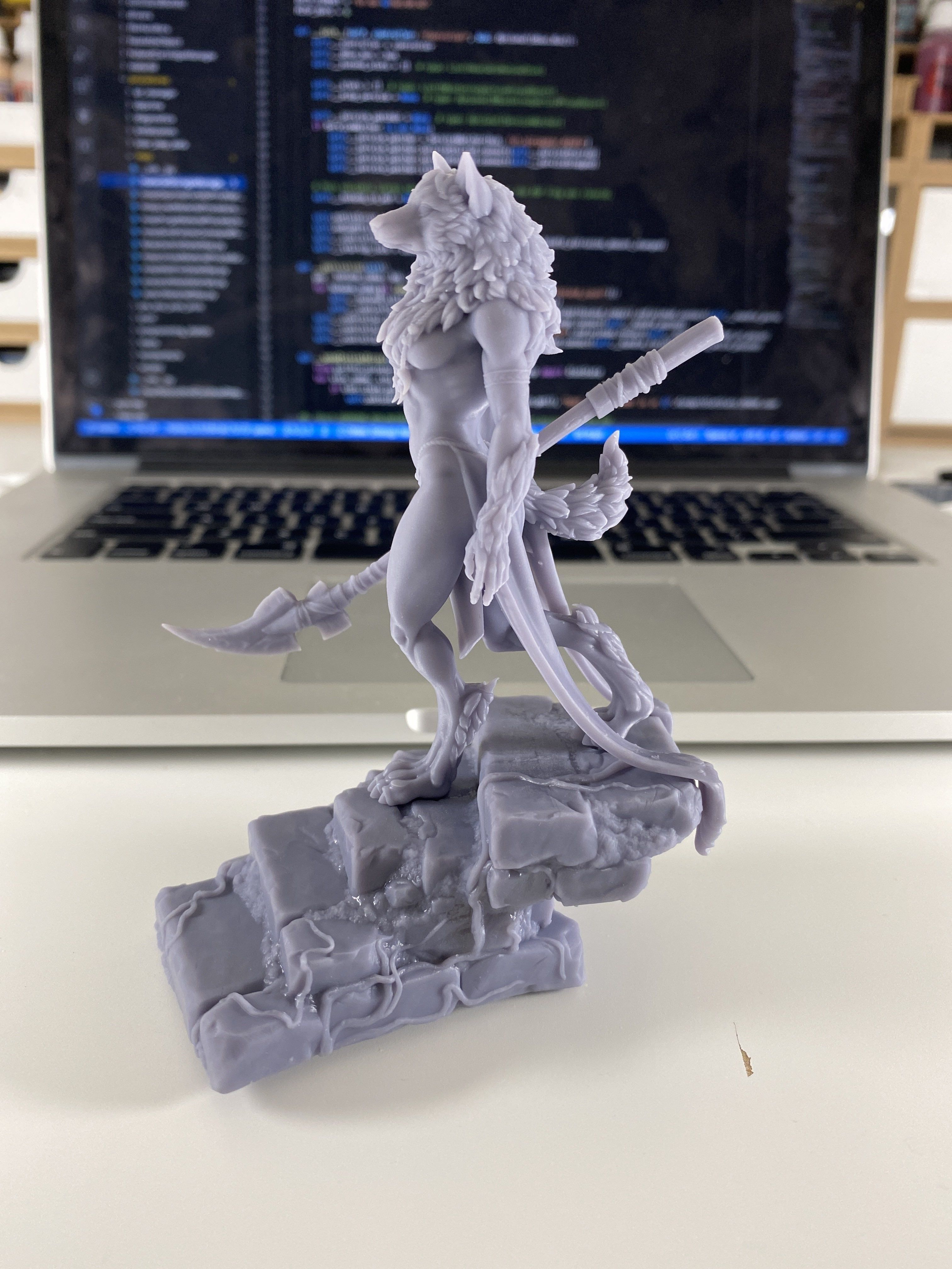Oleana the Werewolf Queen 3D print model_6