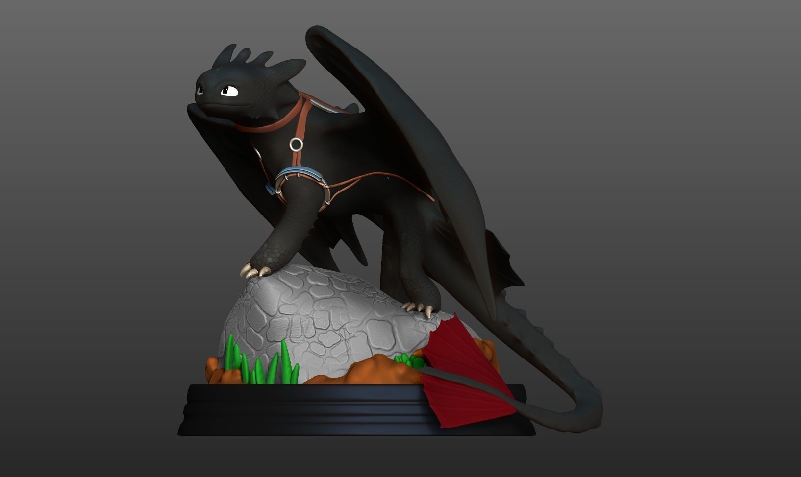 Toothless  Fanart 3D print model_13