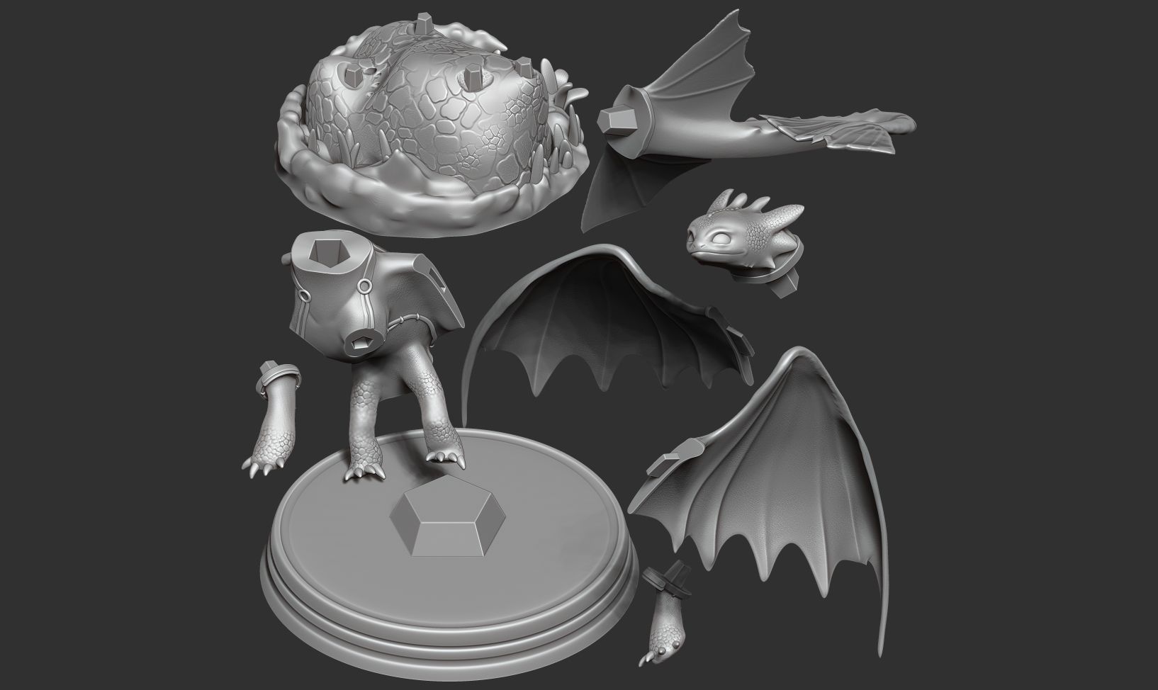 Toothless  Fanart 3D print model_6