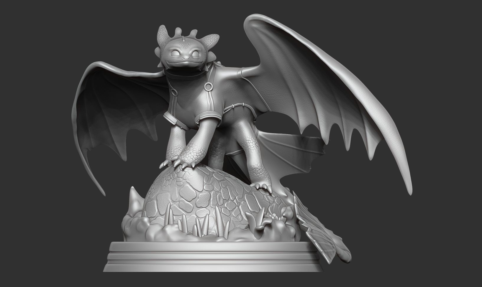 Toothless  Fanart 3D print model_9