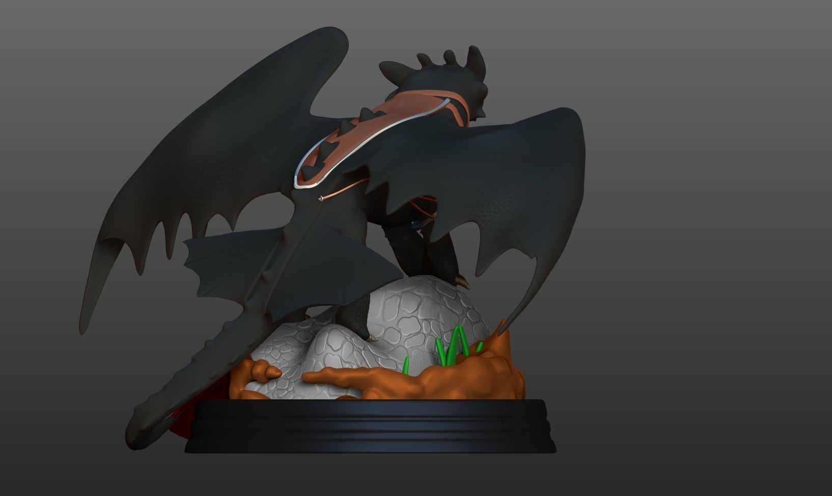Toothless  Fanart 3D print model_17