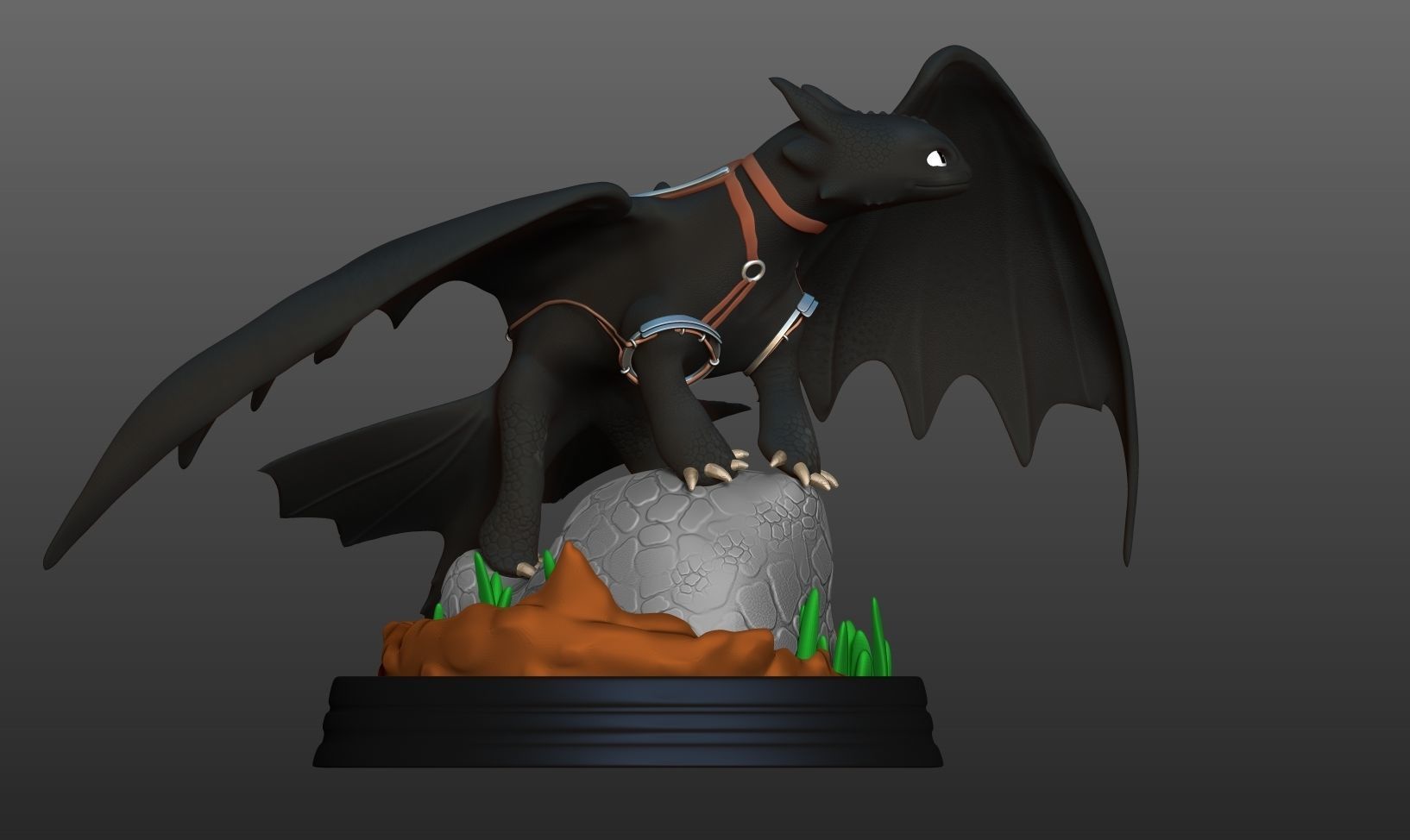 Toothless  Fanart 3D print model_15