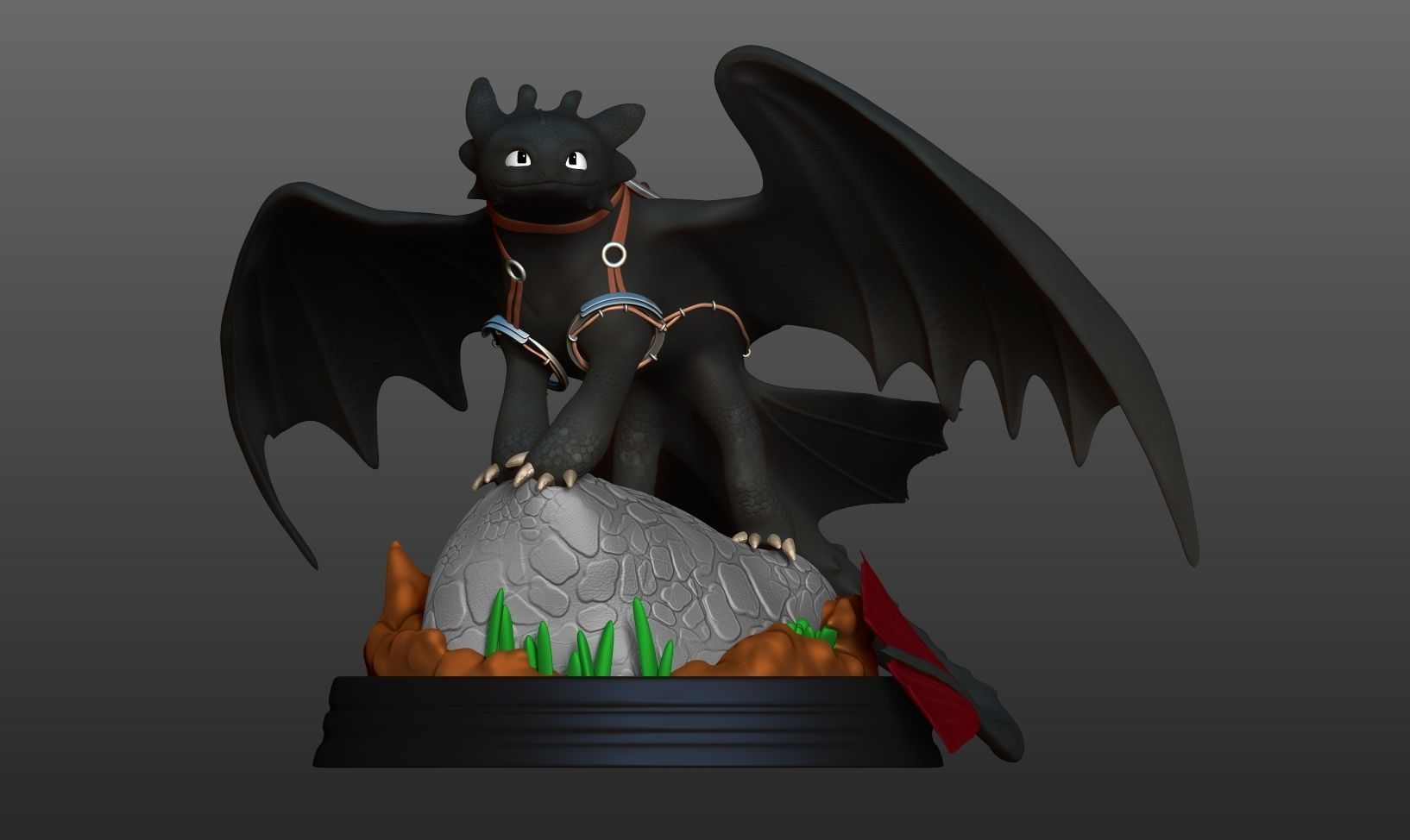 Toothless  Fanart 3D print model_12