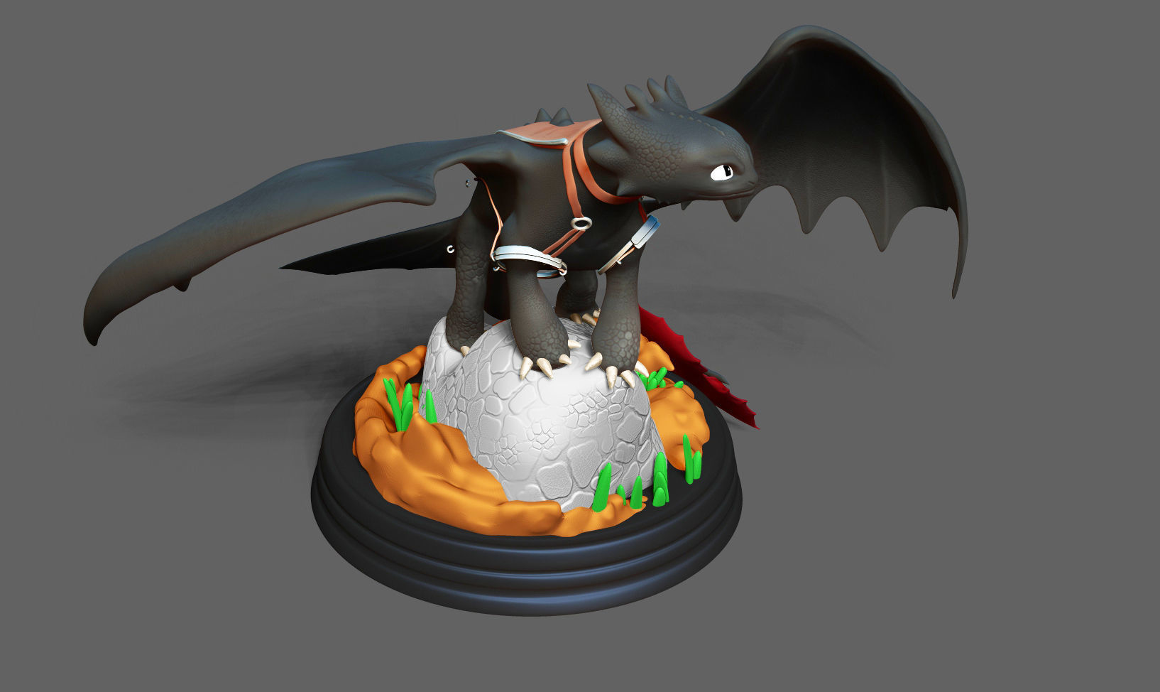 Toothless  Fanart 3D print model_10