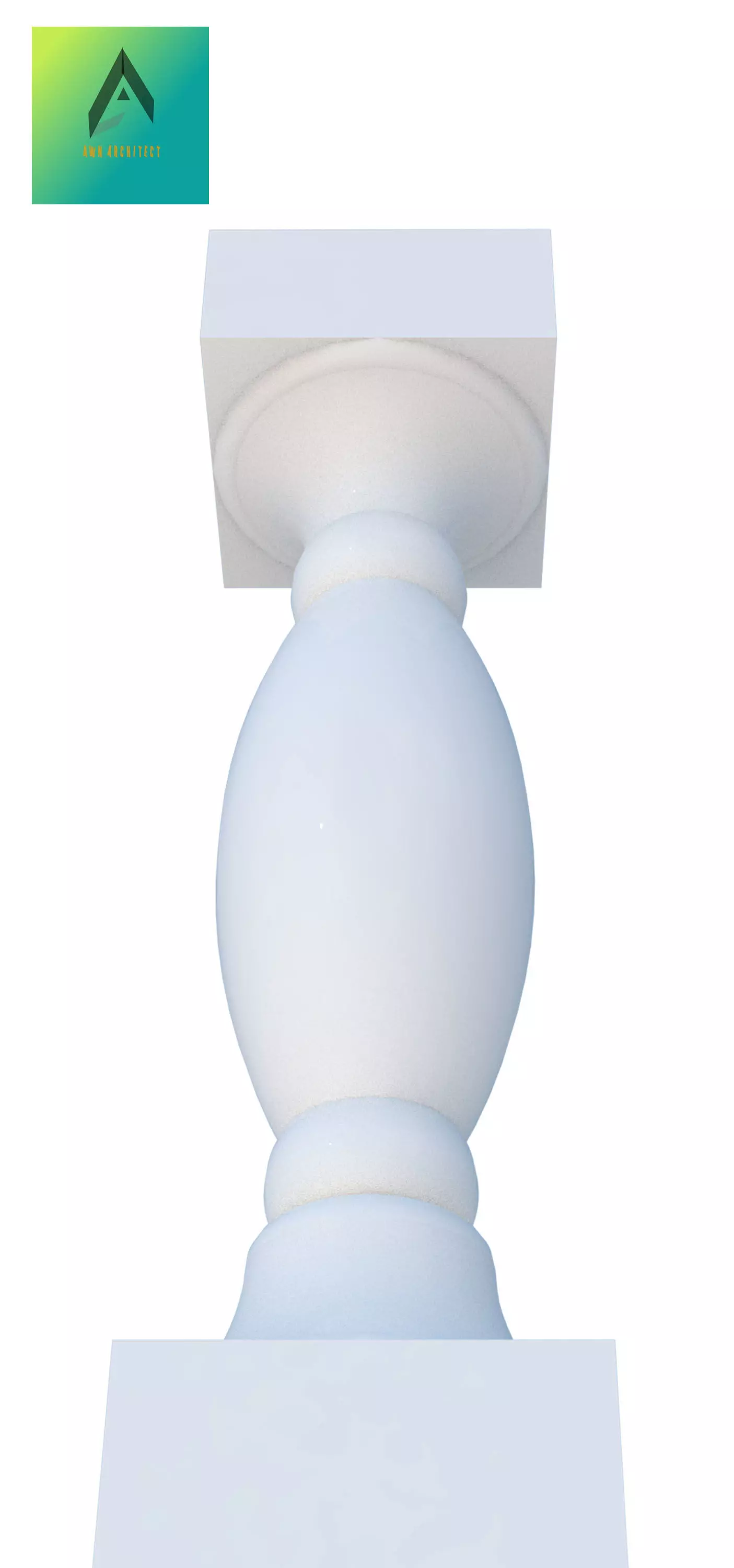 Baluster Model 15 3D print model_0