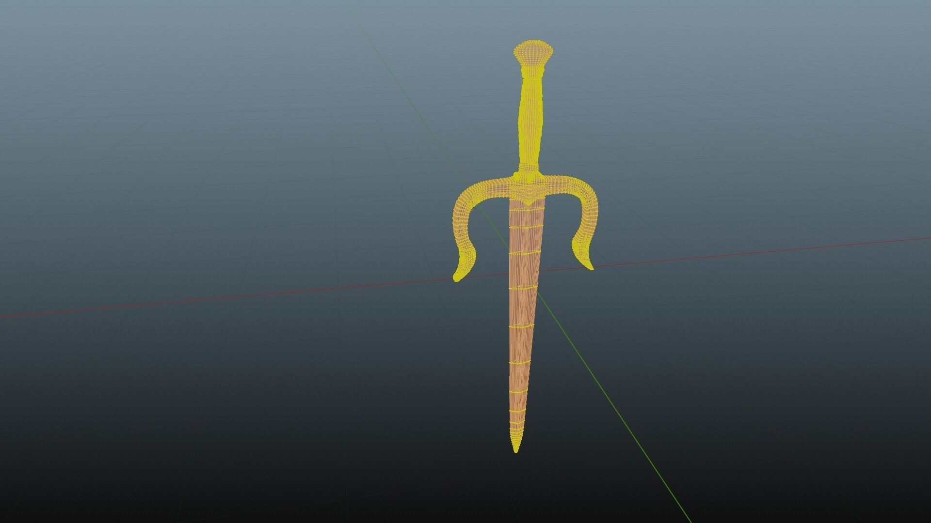 sai daggers 3D model_6