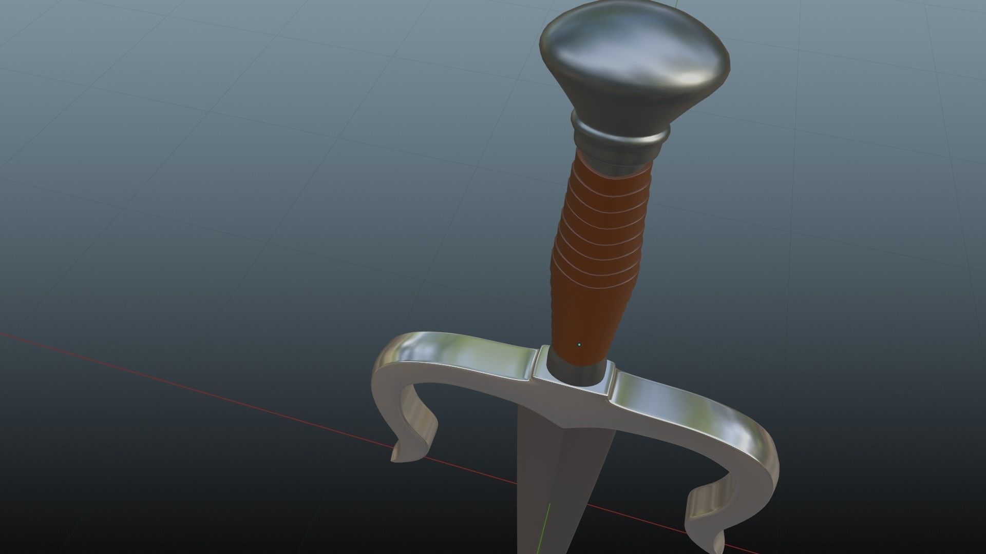 sai daggers 3D model_5