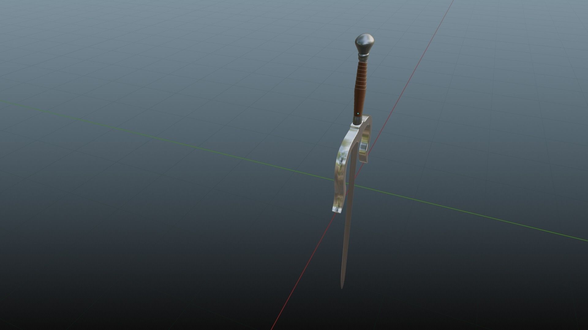 sai daggers 3D model_4