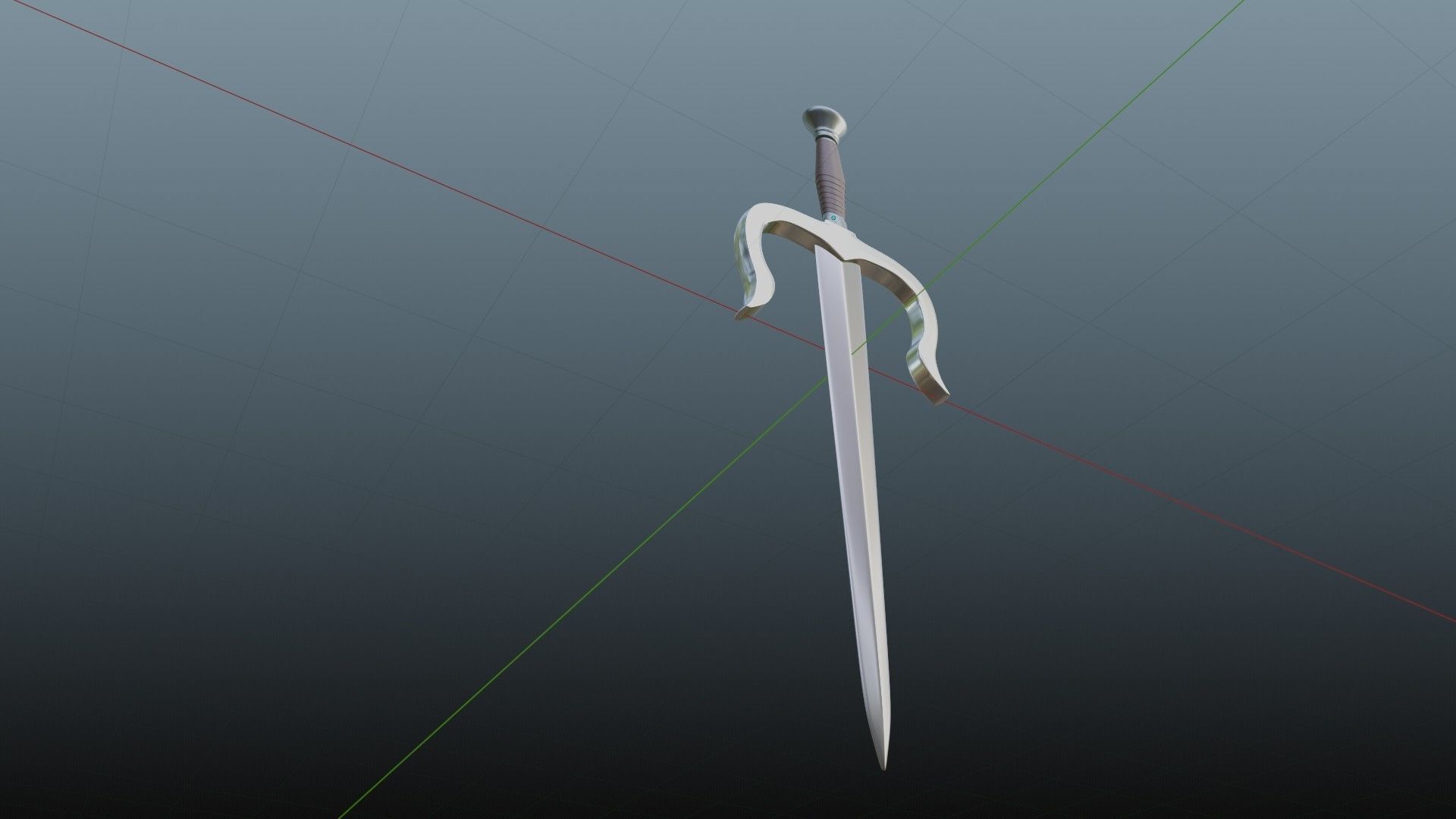 sai daggers 3D model_3