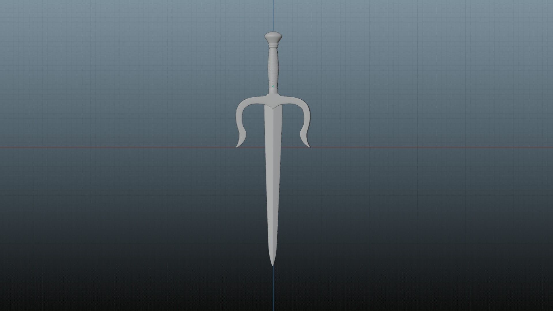 sai daggers 3D model_1