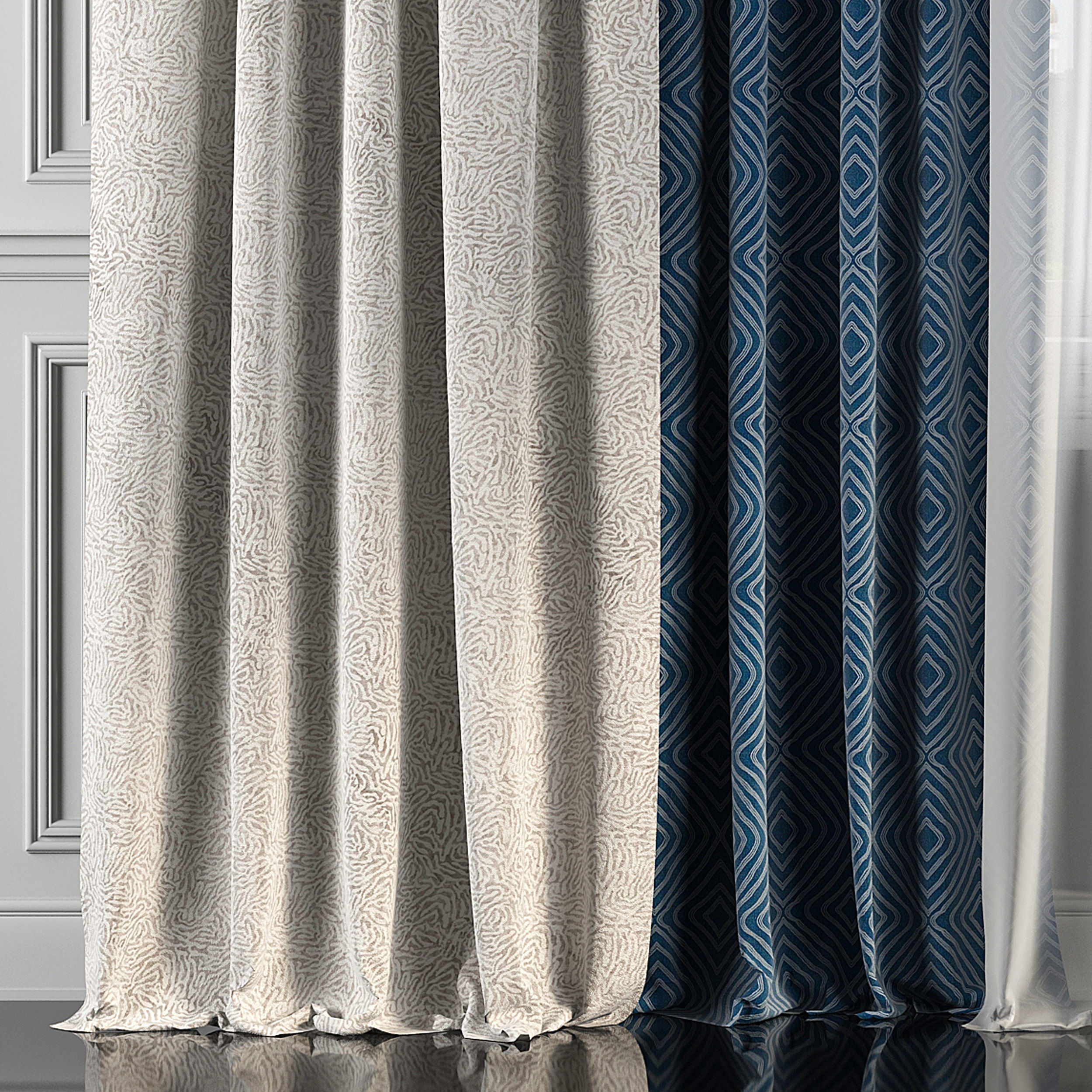 Curtain Set 176 3D model_3