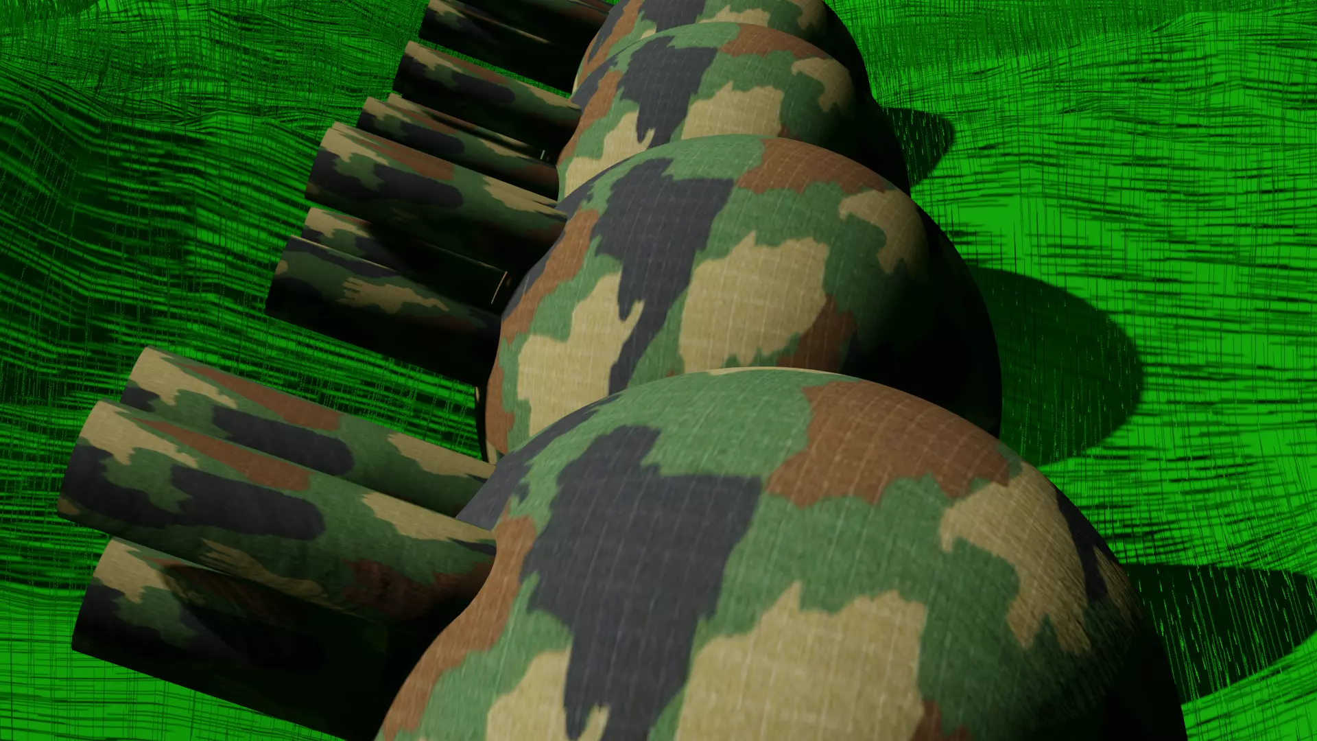 low poly artillery arsenal Free low-poly 3D model_0