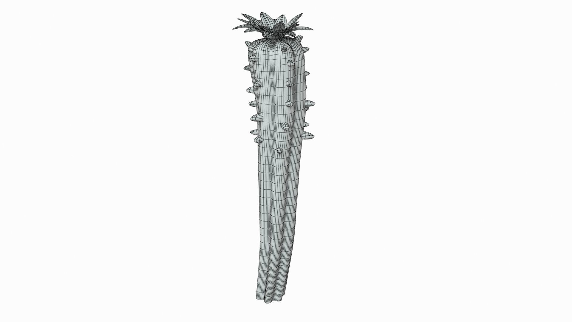 Cartoon cactus  3D model_6