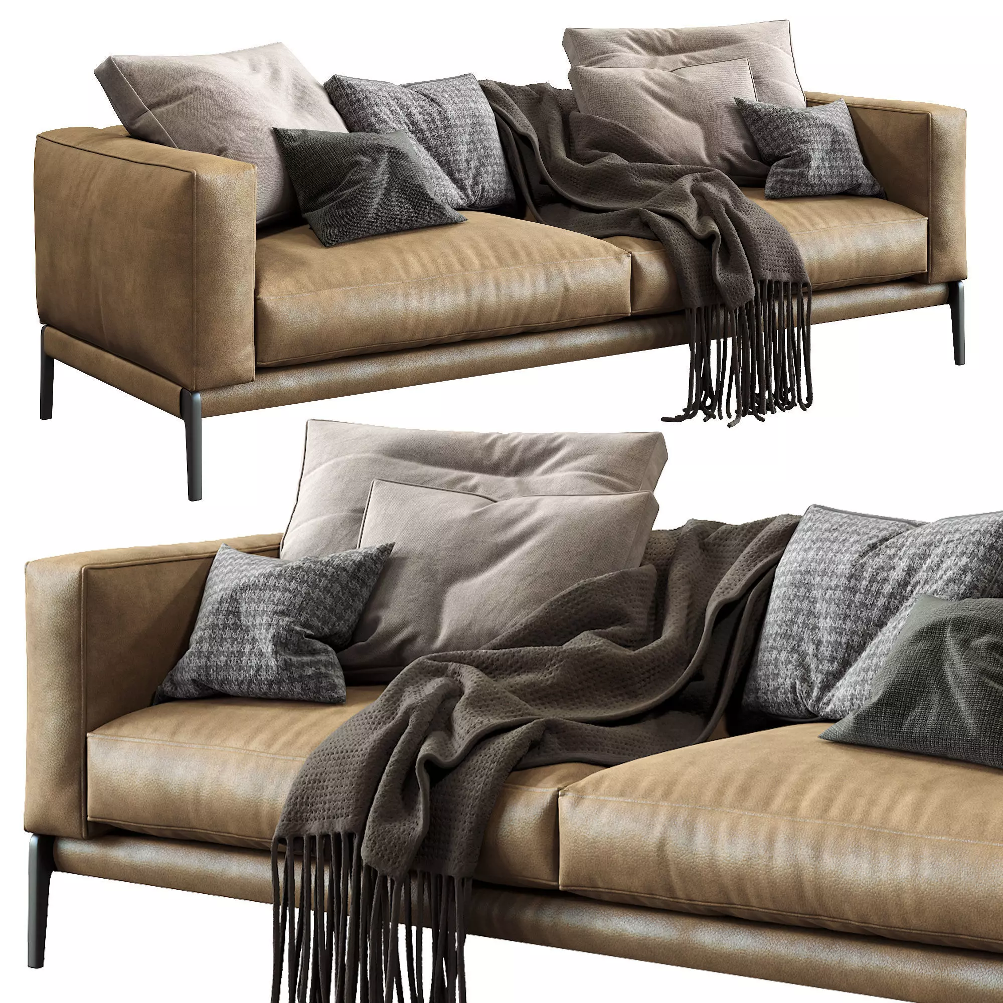 Flexform Sofa Romeo 3D model_0