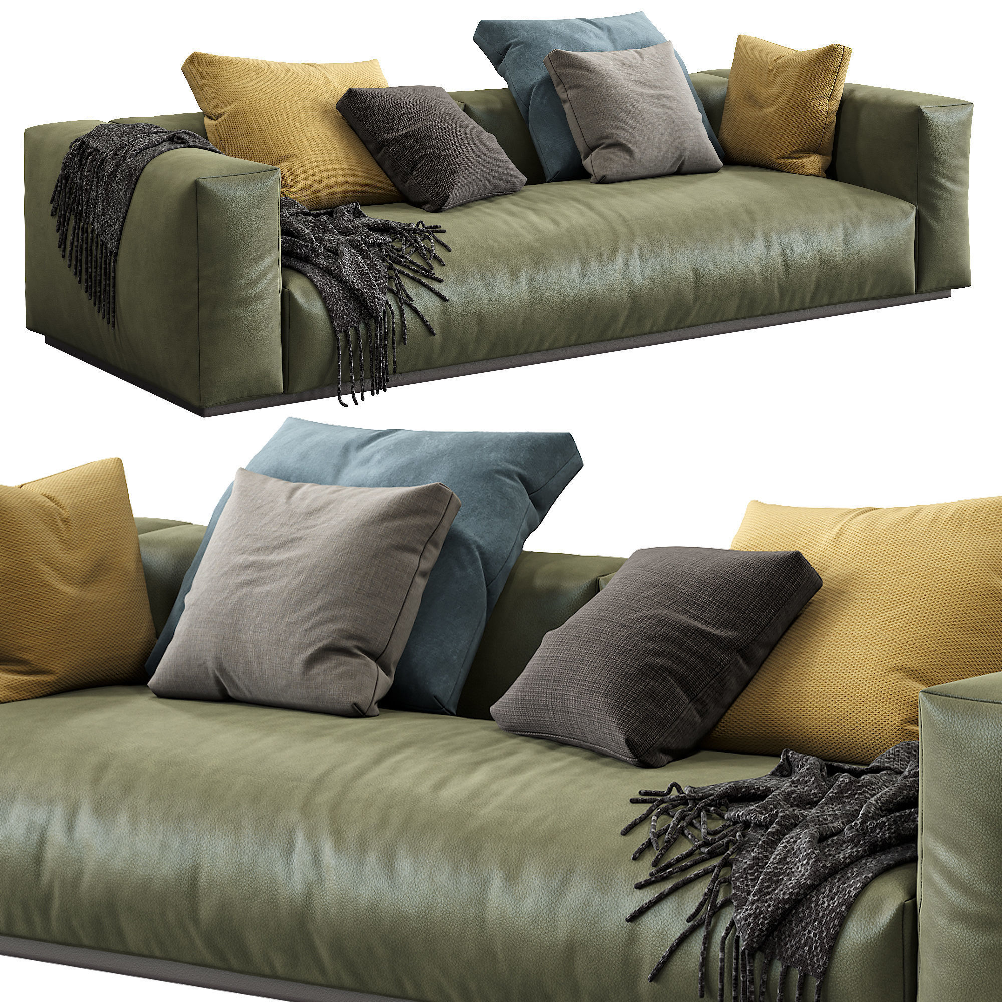 Flexform Sofa Lario 3D model_1