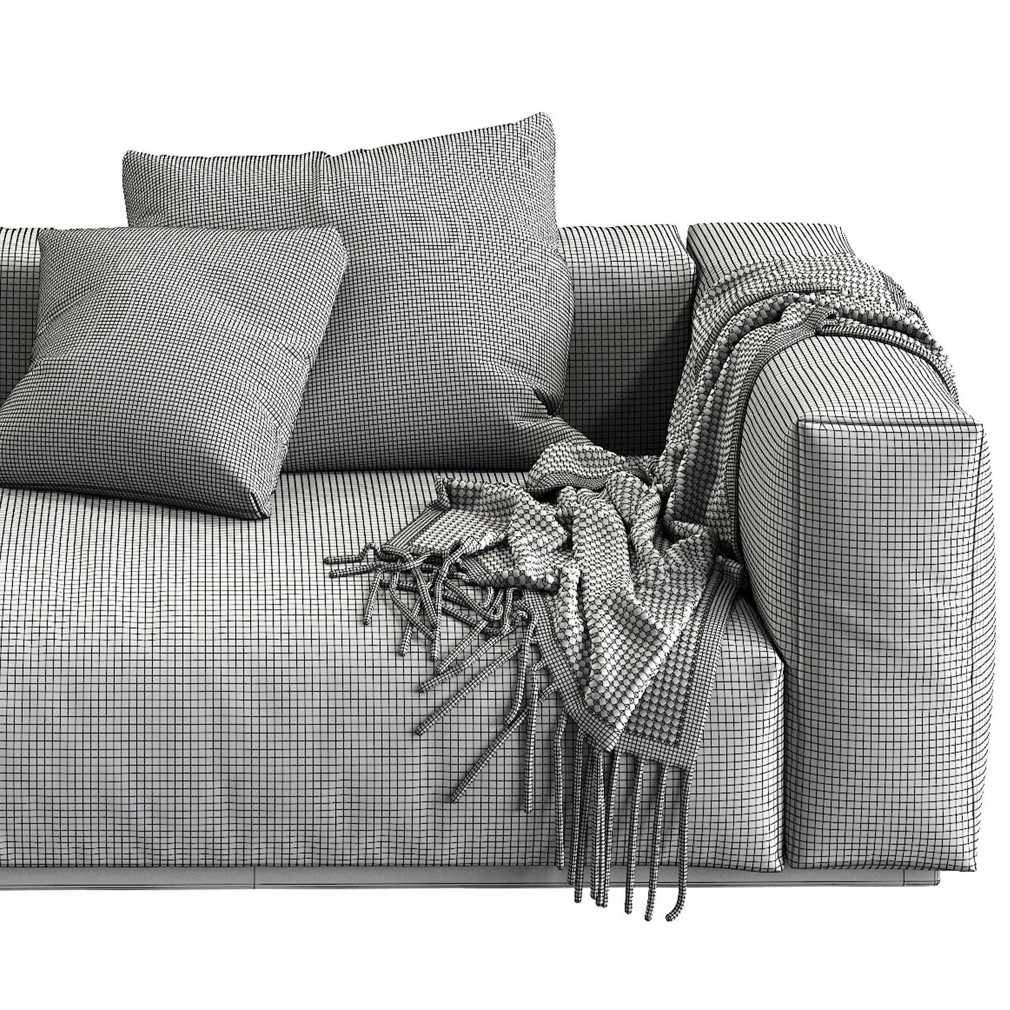 Flexform Sofa Lario 3D model_2