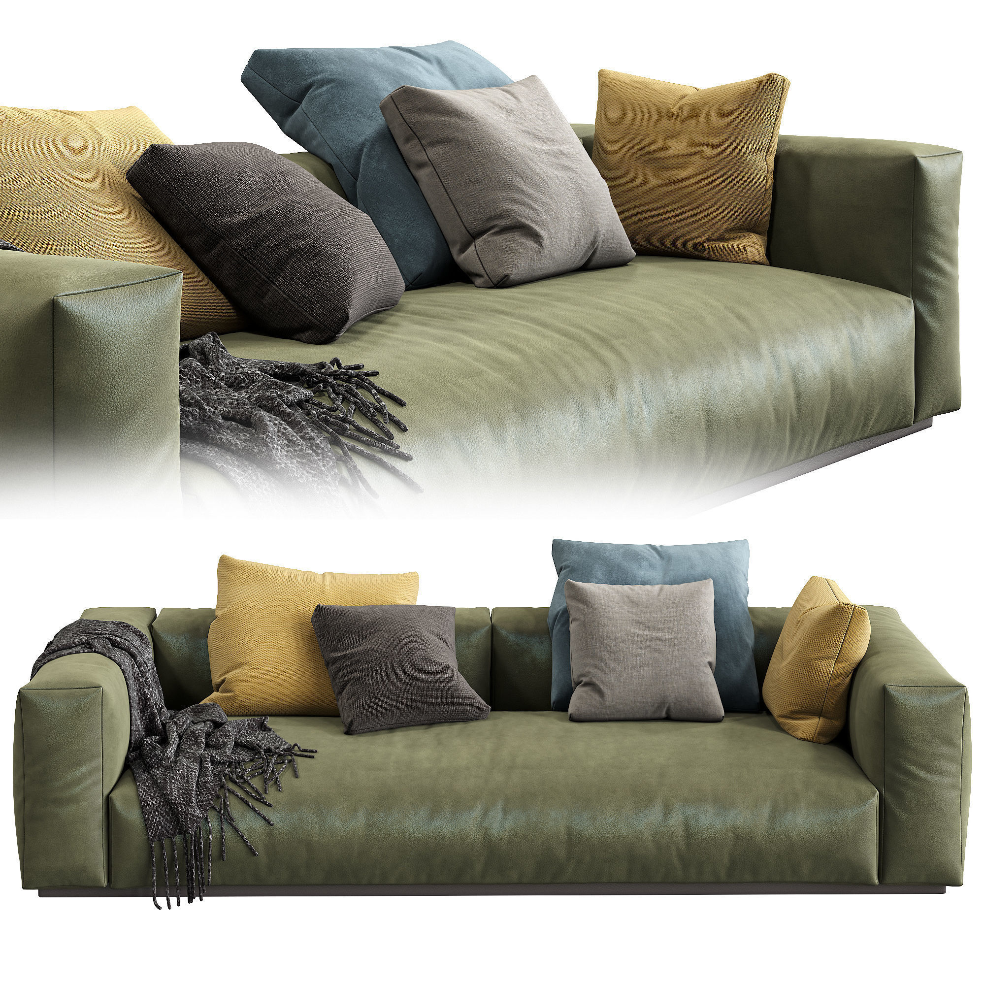 Flexform Sofa Lario 3D model_4