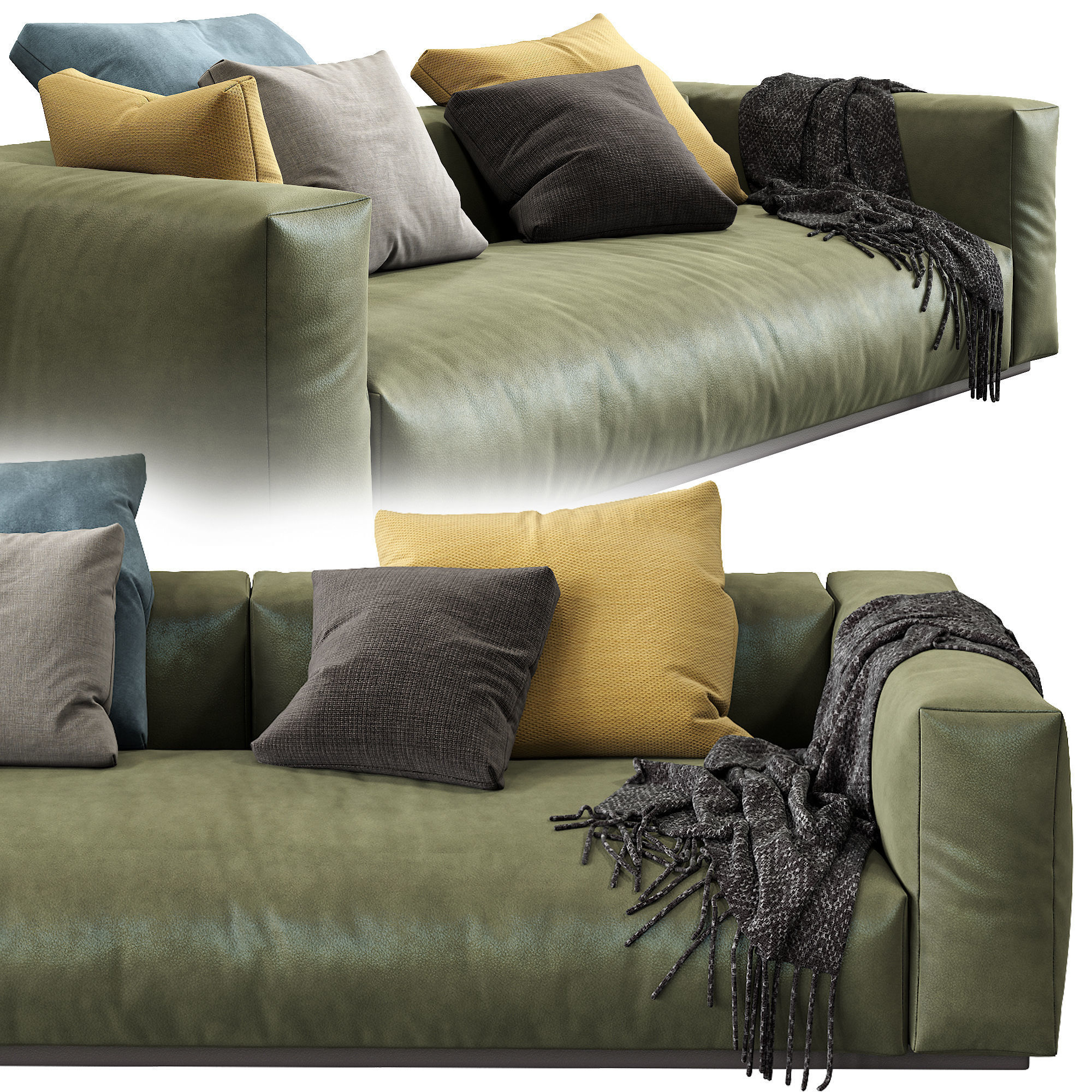 Flexform Sofa Lario 3D model_3