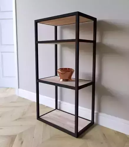 Bookshelf Loft Industrial furniture Corona Scene