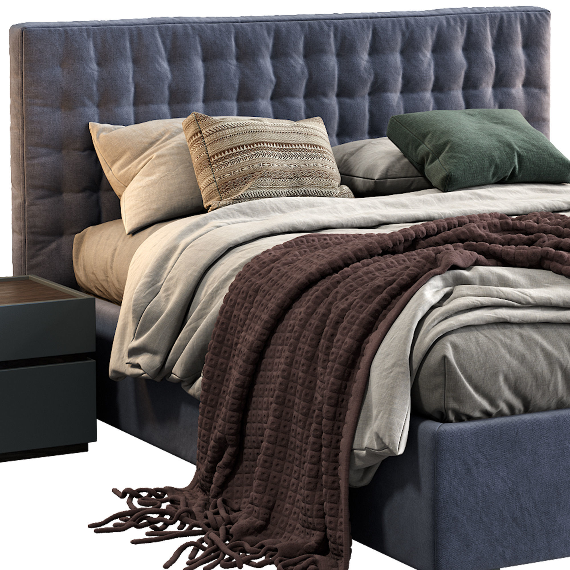 Md House Bed LINE 3D model_1