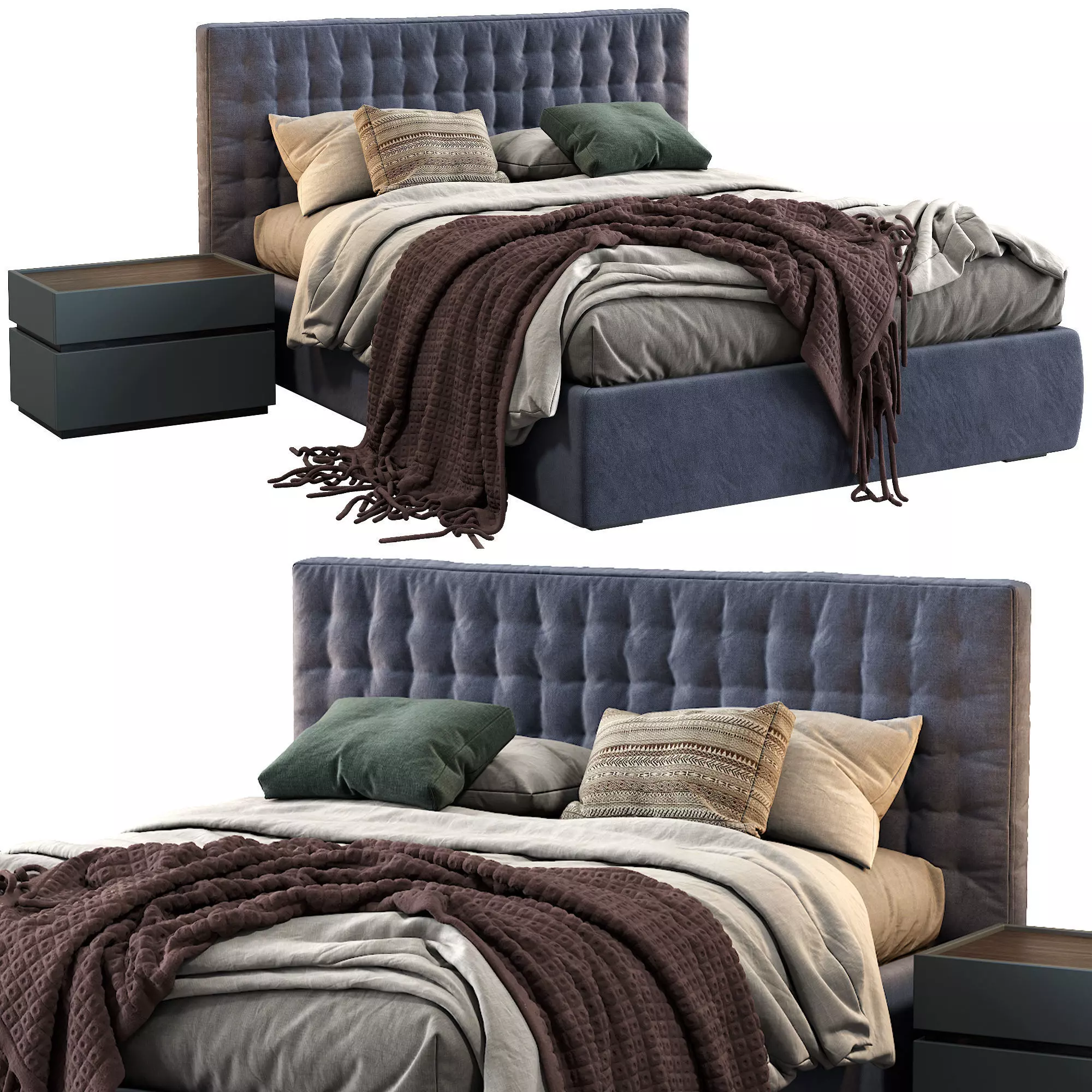 Md House Bed LINE 3D model_0