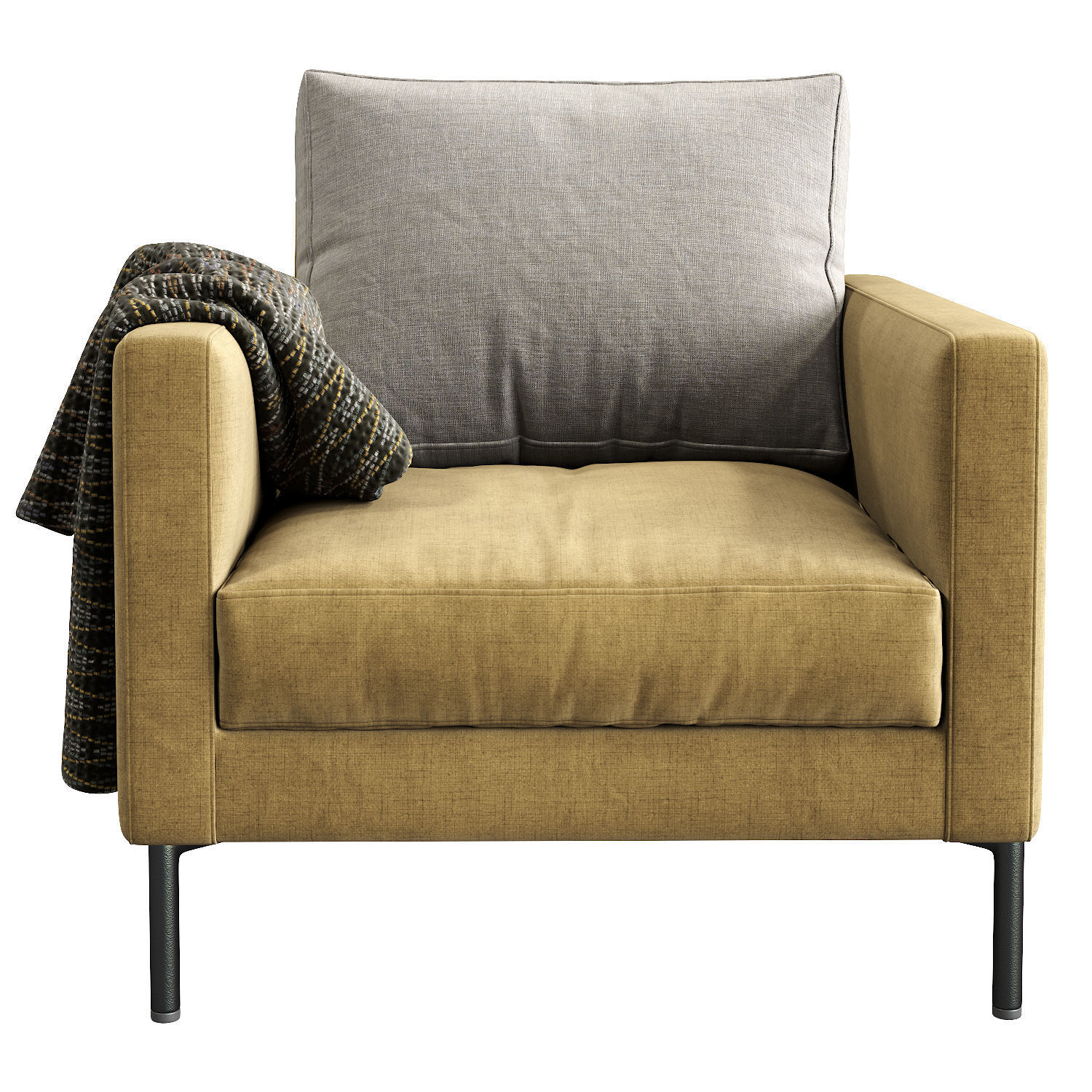 Interface Armchair LUCA 3D model_2