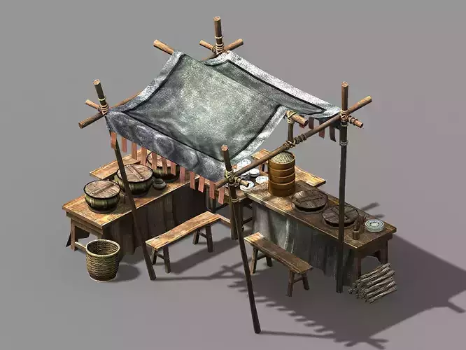 Song dynasty-props-bun stall