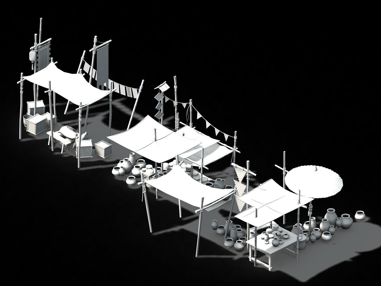 Song dynasty-props-tableware 3D model_2