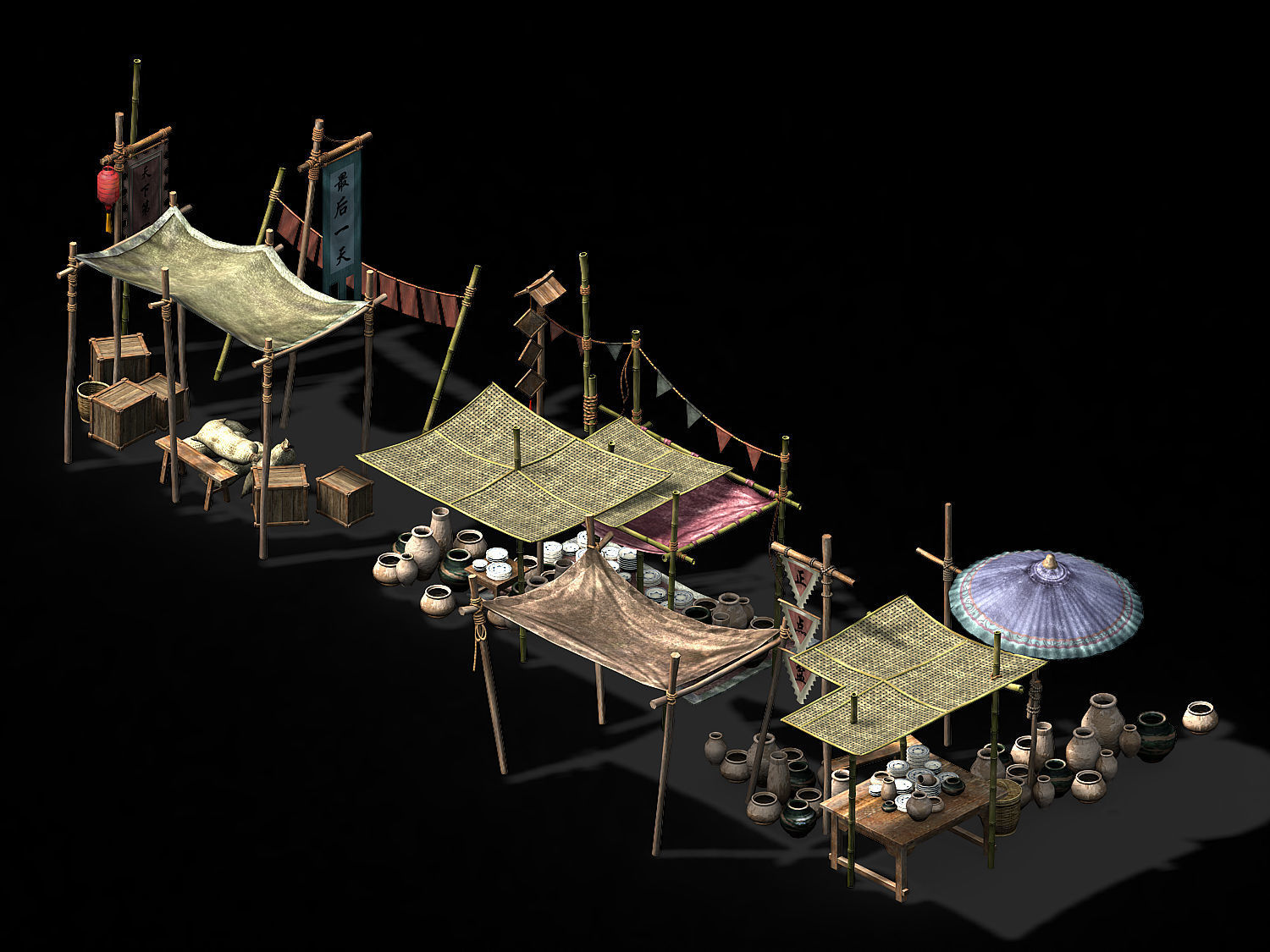 Song dynasty-props-tableware 3D model_1