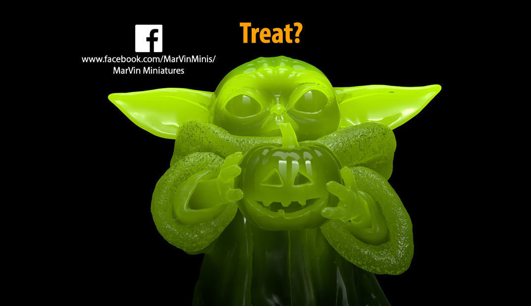 Baby Yoda - Halloween Edition 3D print model_1