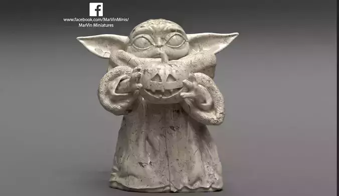 Baby Yoda - Halloween Edition 3D print model