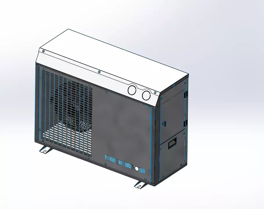 Cooling Cabinet Split Unit 3D model_0