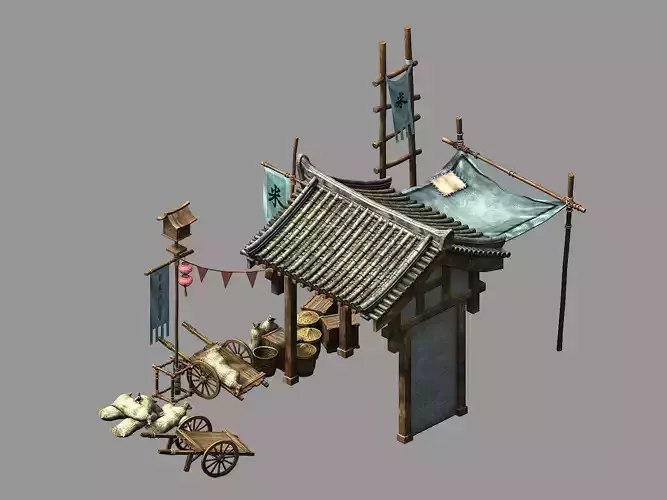 Song dynasty-props-rice vendor