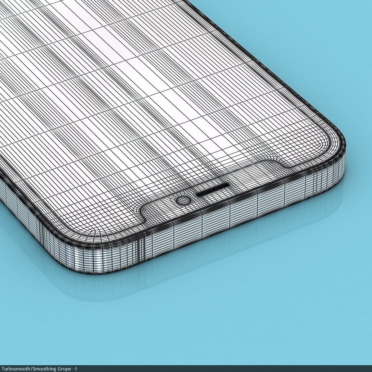 Apple iPhone 12  BLACK Low-poly 3D model_49