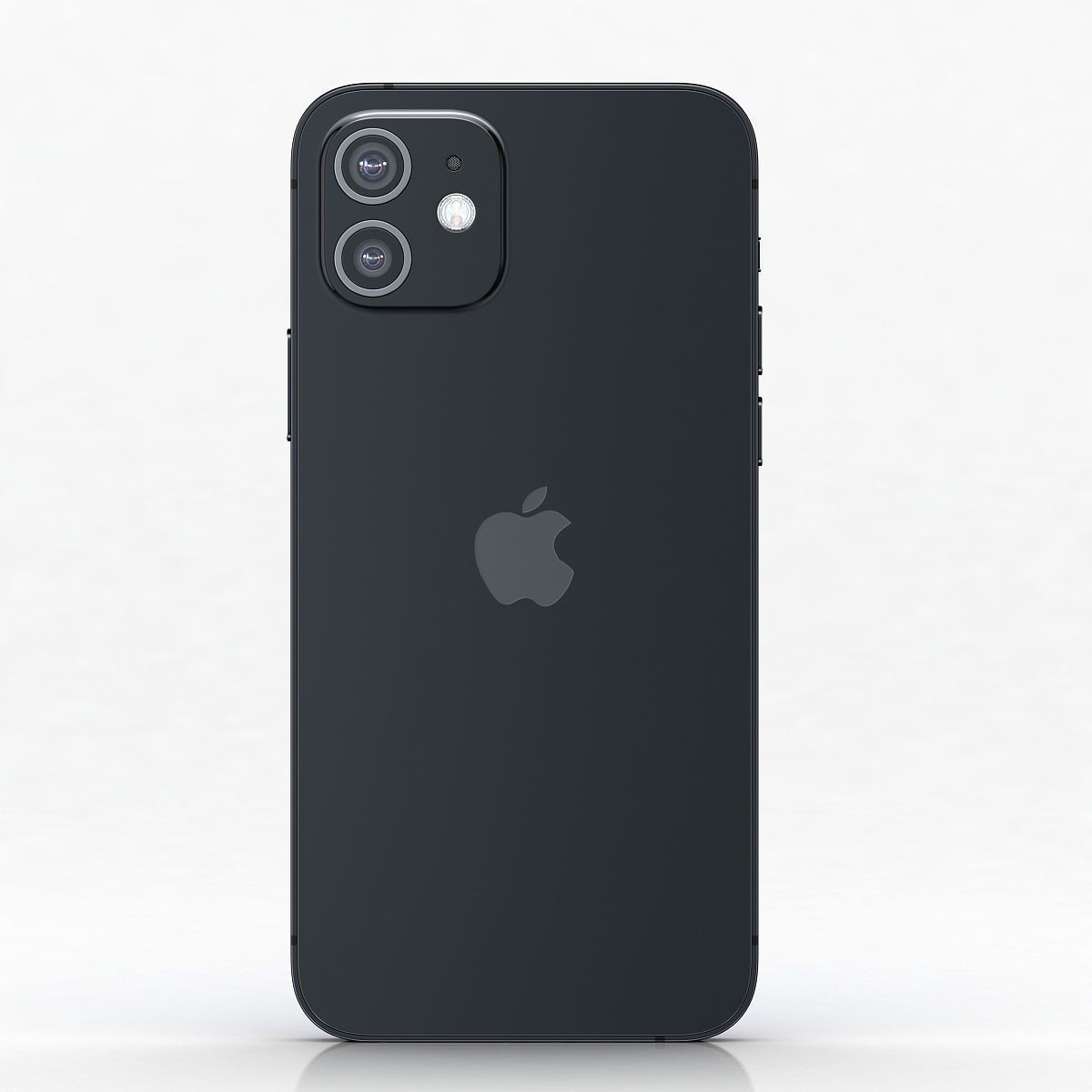 Apple iPhone 12  BLACK Low-poly 3D model_3