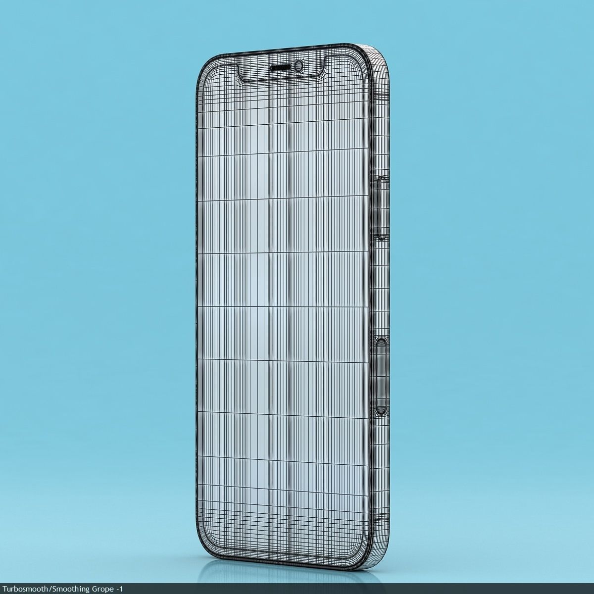 Apple iPhone 12  BLACK Low-poly 3D model_28