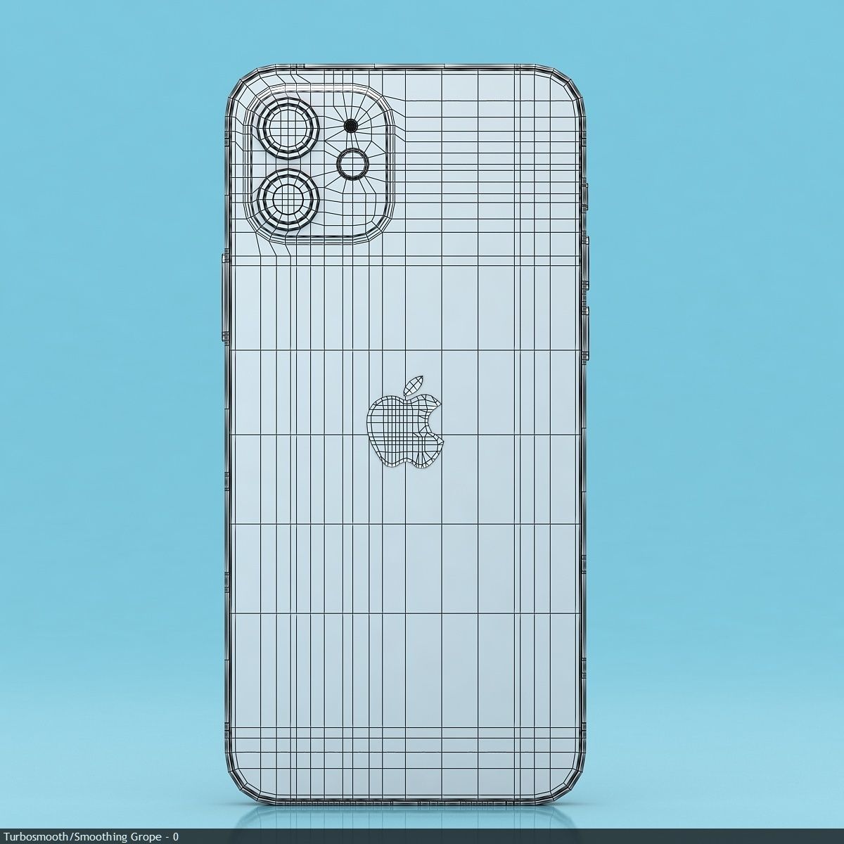 Apple iPhone 12  BLACK Low-poly 3D model_23