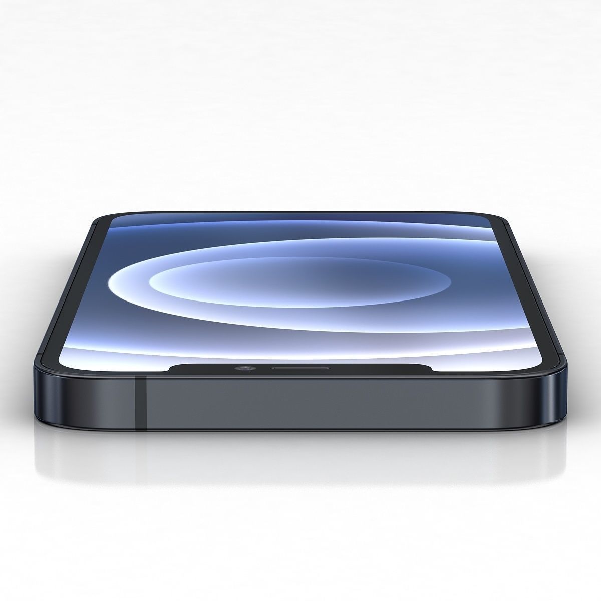 Apple iPhone 12  BLACK Low-poly 3D model_9